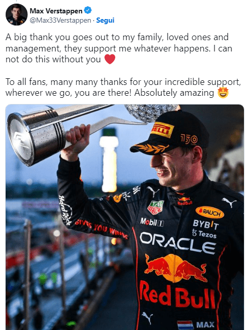 Max Verstappen campione F1 2022